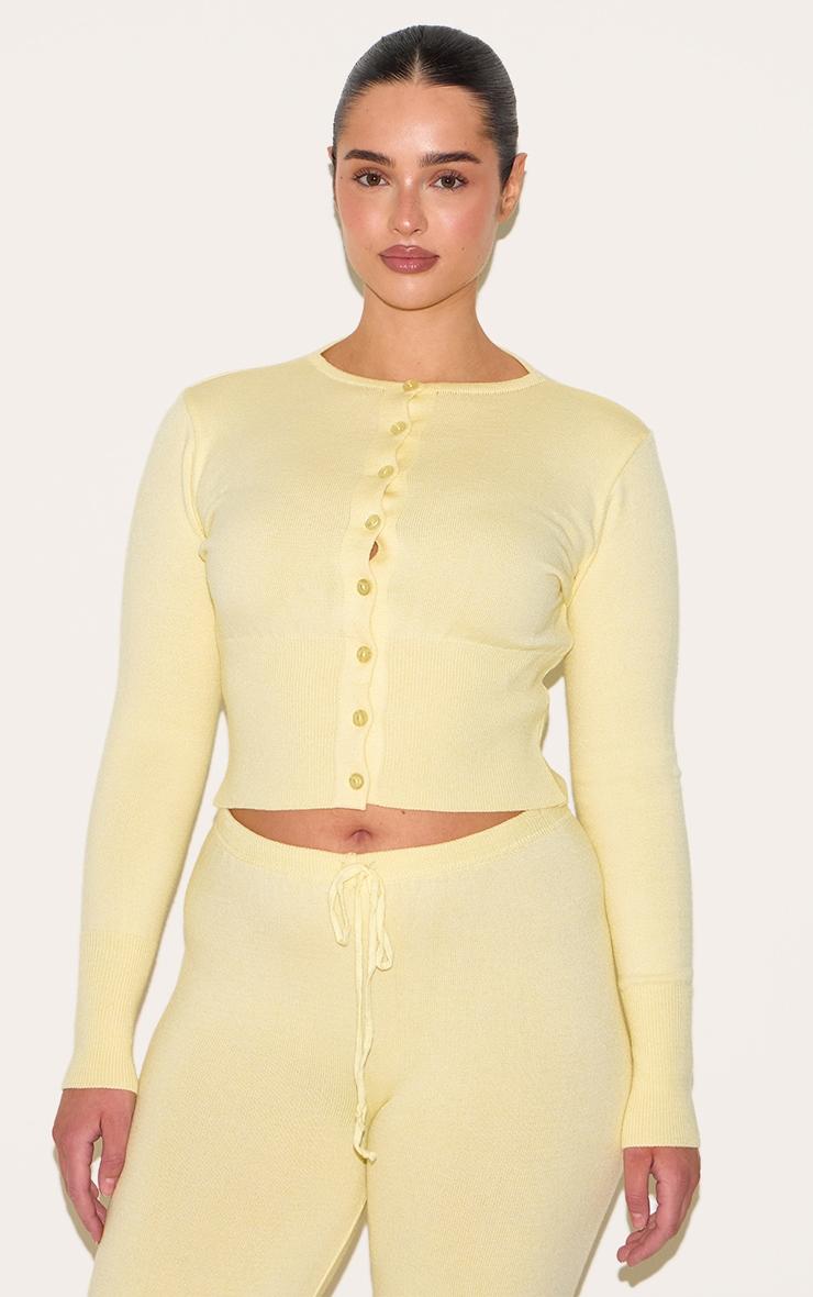 Shape Lemon Knitted Tie Waist Pants Product Image