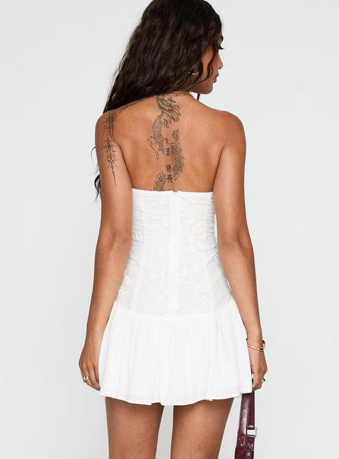 Envie Strapless Mini Dress White Product Image