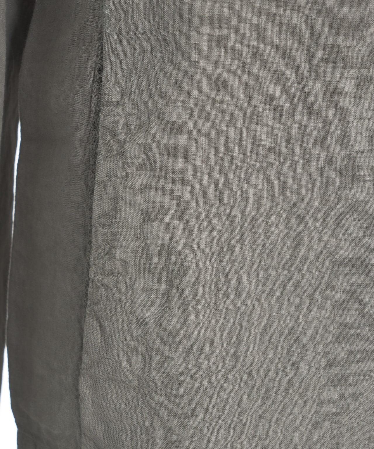 Single-breasted linen blazer Product Image