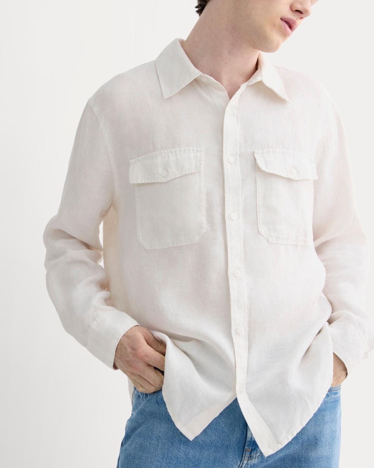 Mens Linen Utility Shirt by Everlane Product Image