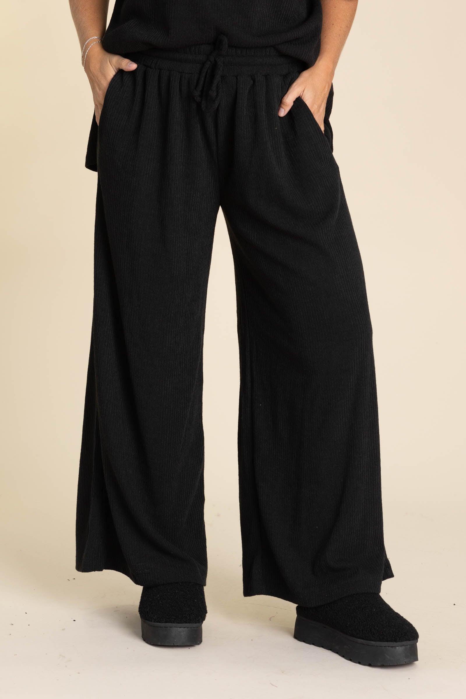 Oversized Short Sleeve Cowl Neck And Pant Sets Product Image