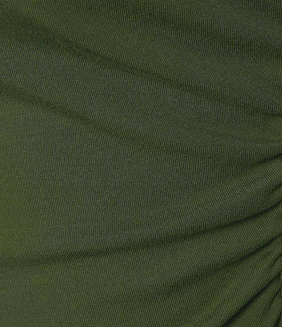 Gianni Bini Knit Mock Neck Cap Sleeve Crop Top Product Image