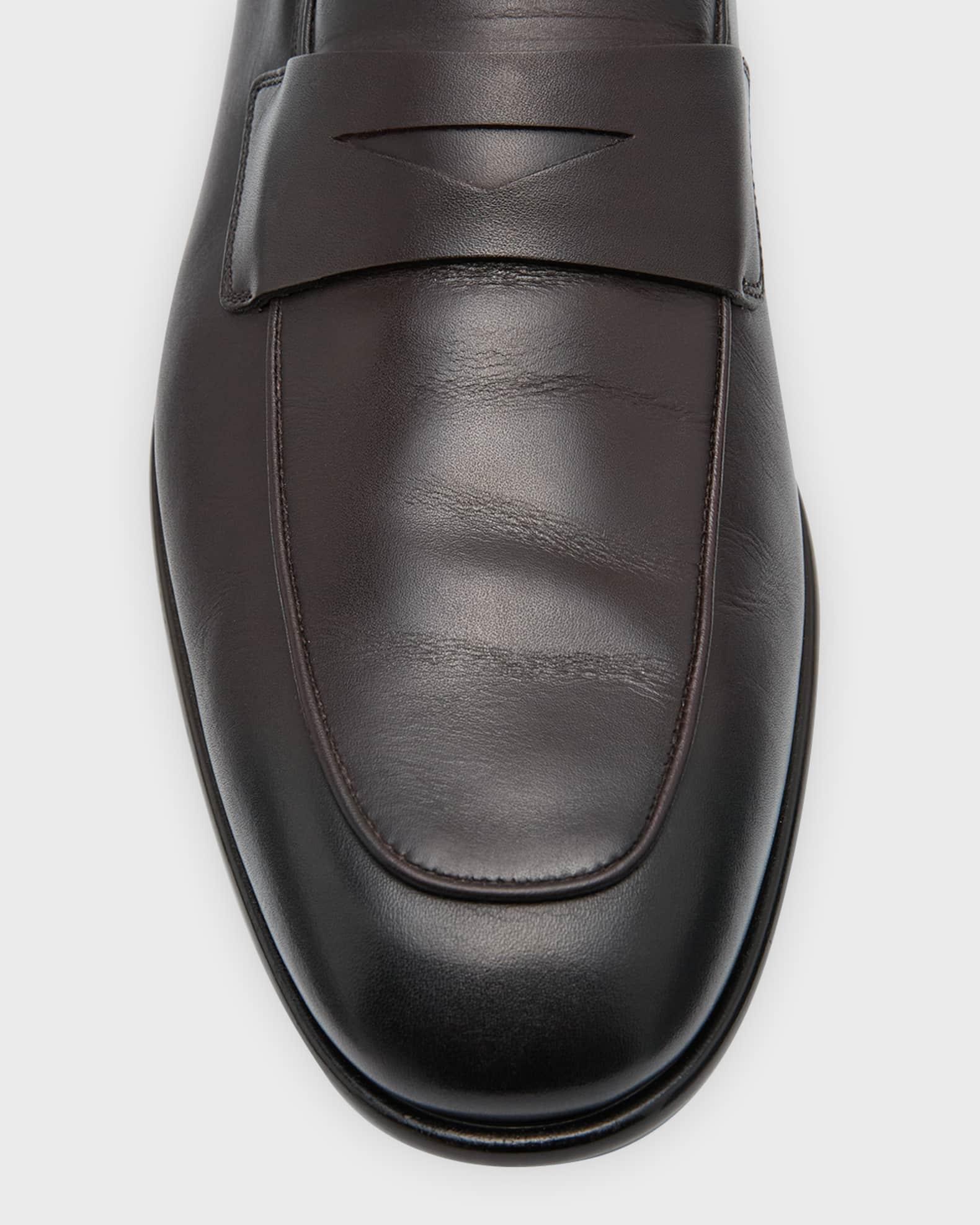 Men's Funes Leather Penny Loafers Product Image