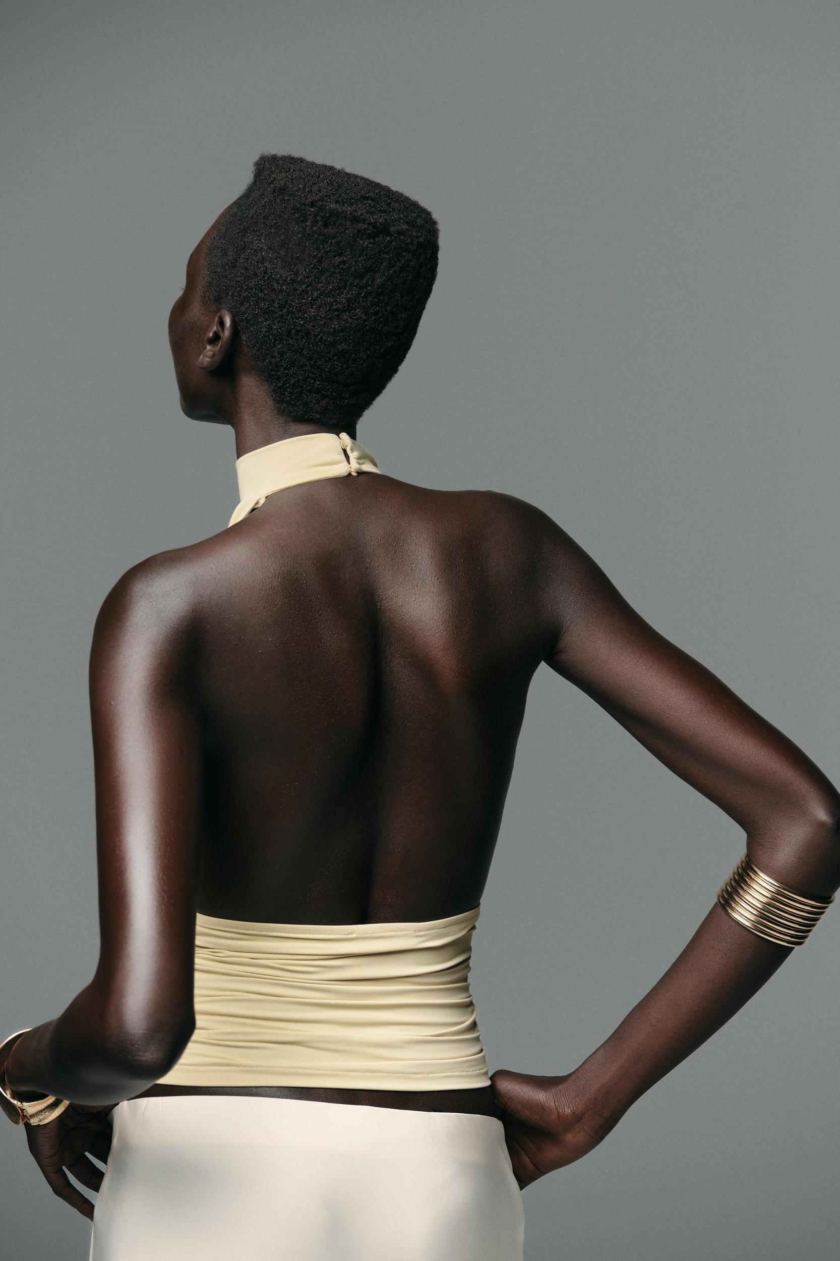 RUCHED POLYAMIDE SUN TOP Product Image