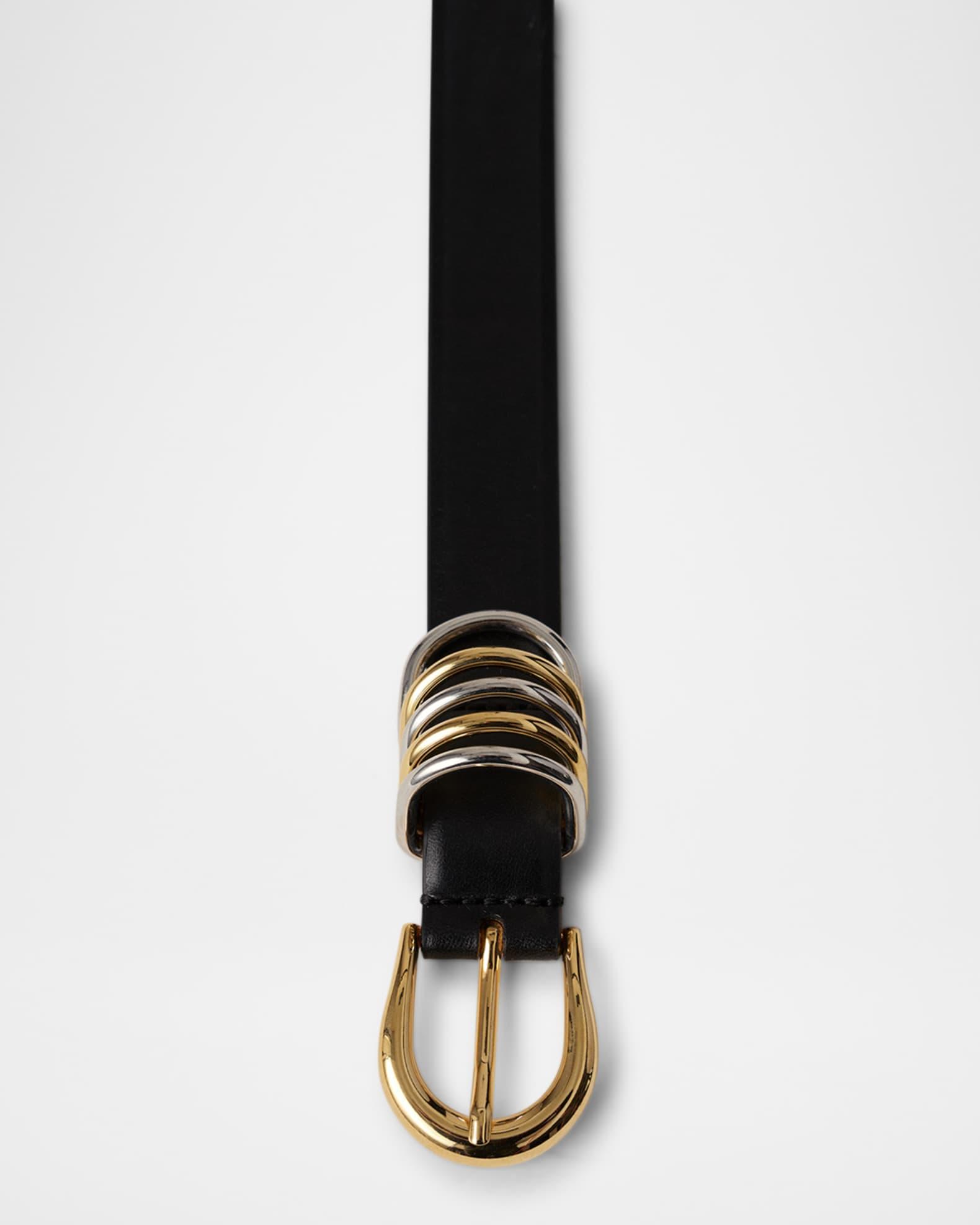 Hollyhock Mix Metal Leather Belt Product Image