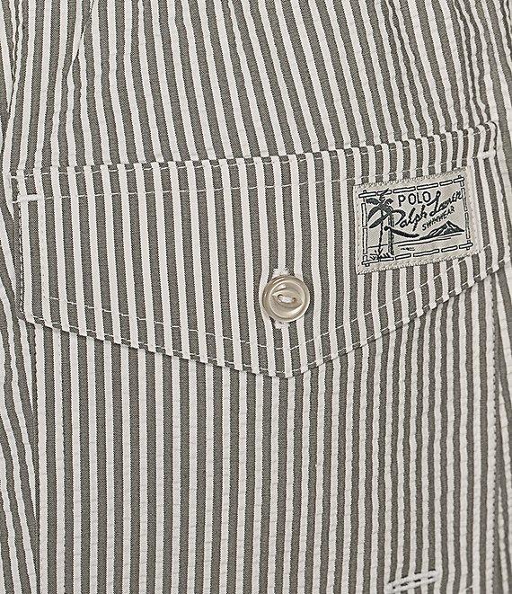 Polo Ralph Lauren Traveler Classic Bengal-Stripe 5.75 Inseam Swim Trunks Product Image
