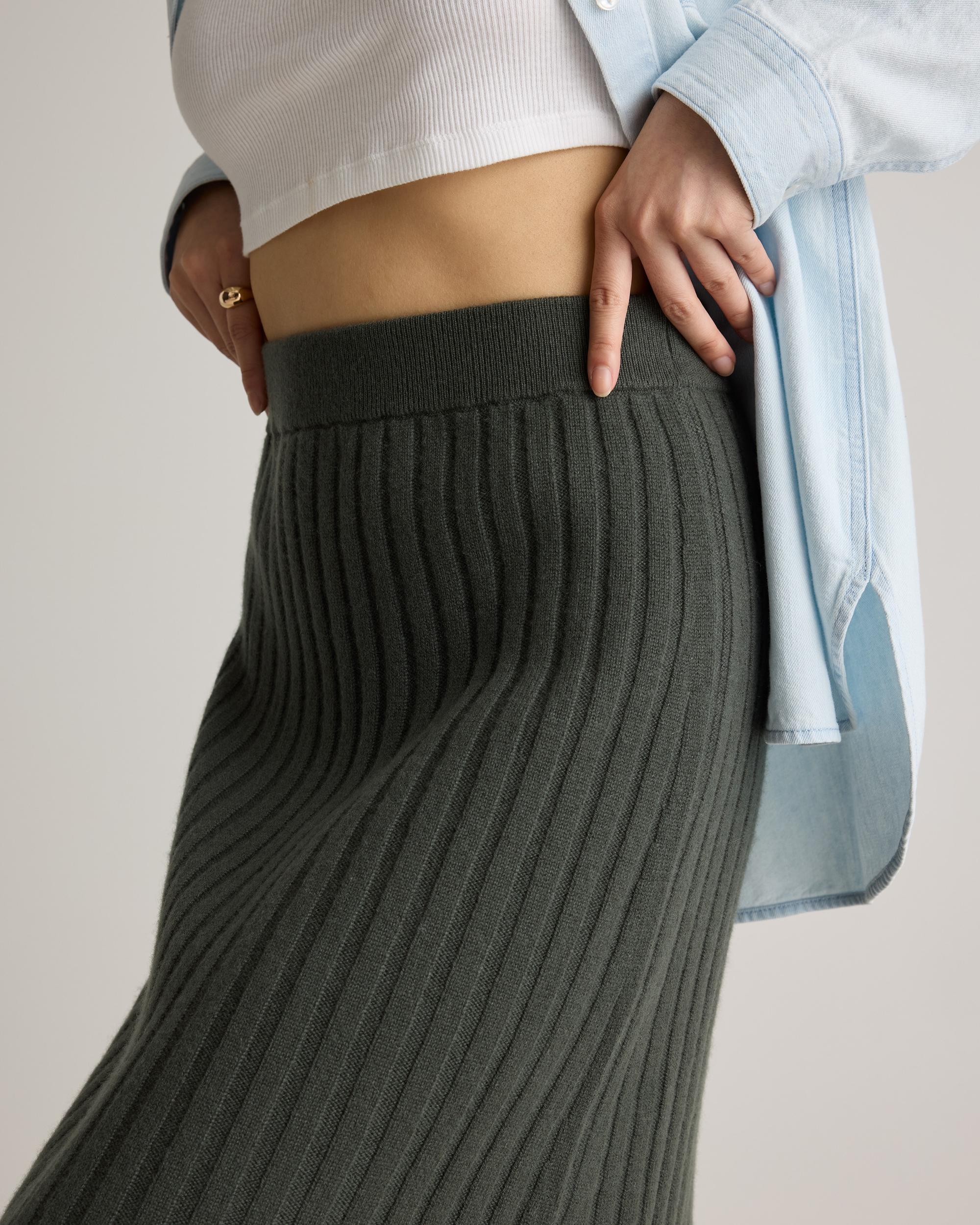 Quince | Women's Mongolian Cashmere Midi Skirt Product Image