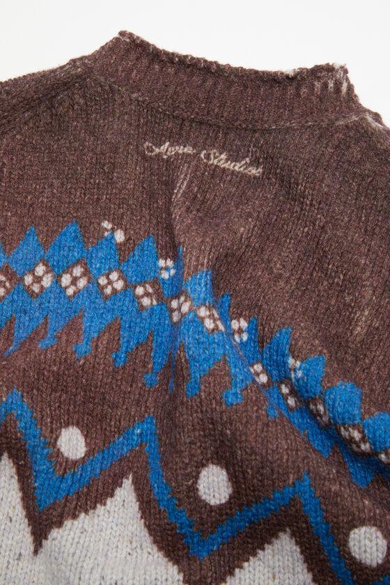 Jacquard wool cardigan Product Image