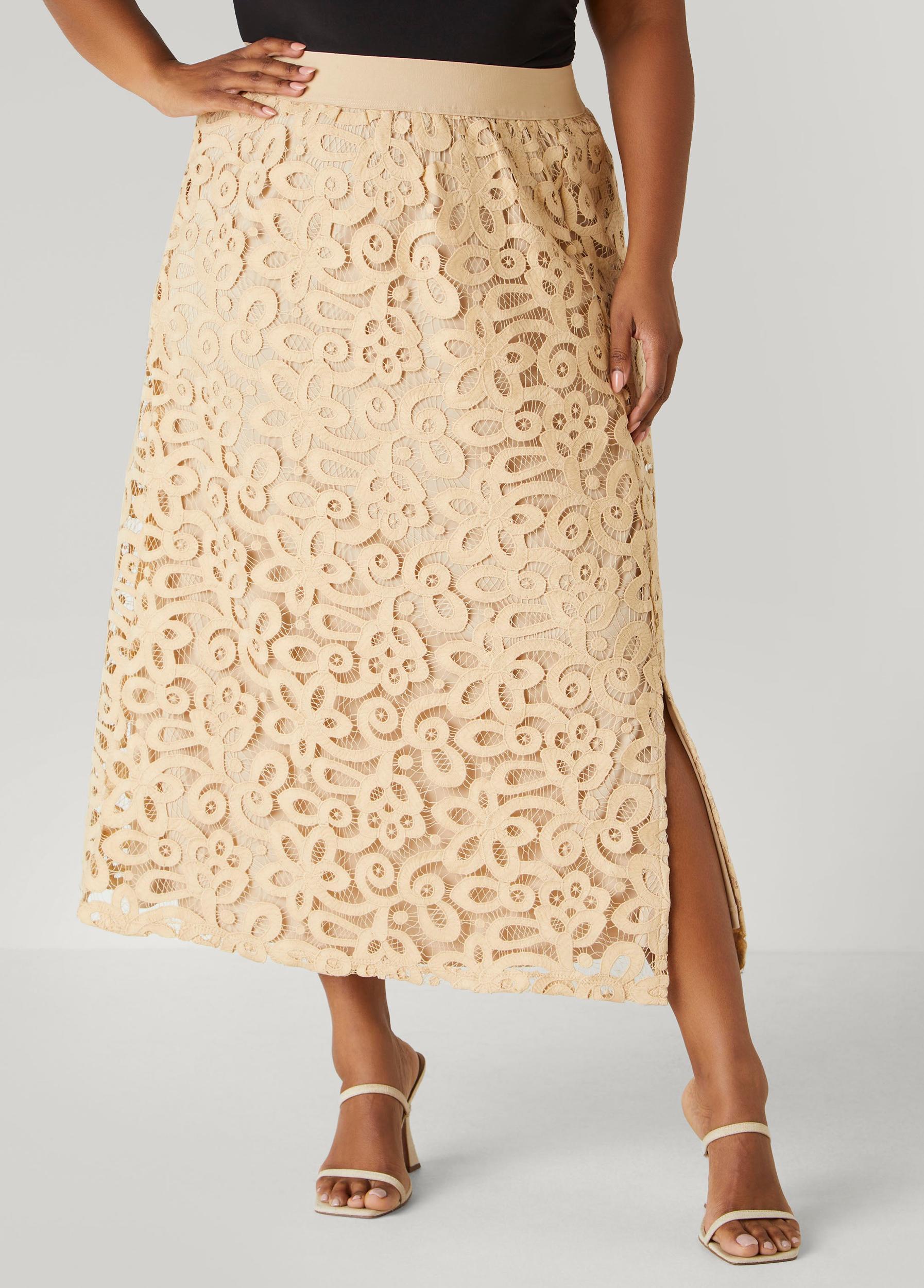 Corded Lace Maxi Skirt Product Image