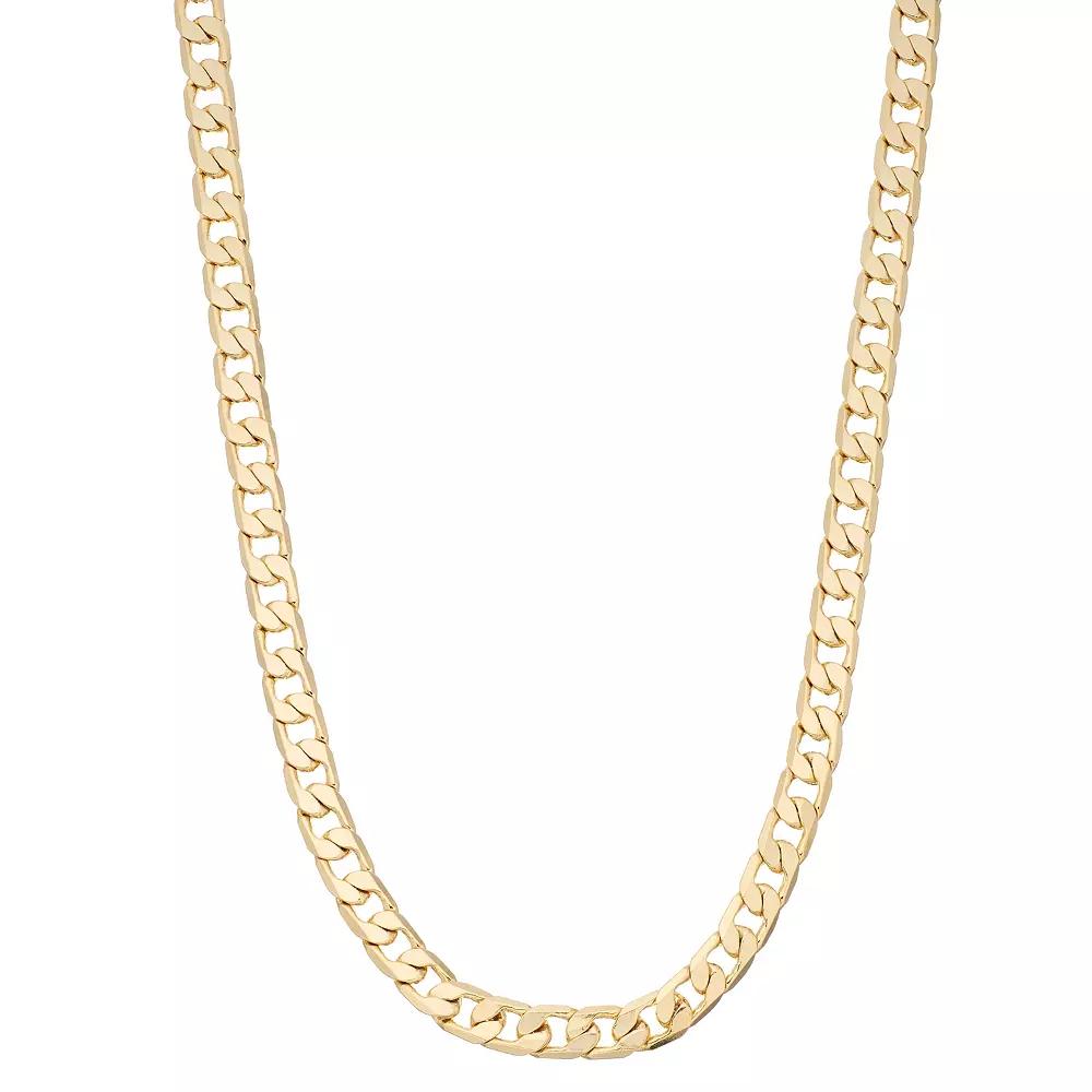 Mens Unbranded Men's 14K Gold over Brass Curb 30" Chain Necklace, Size: 20", Gold Tone Product Image
