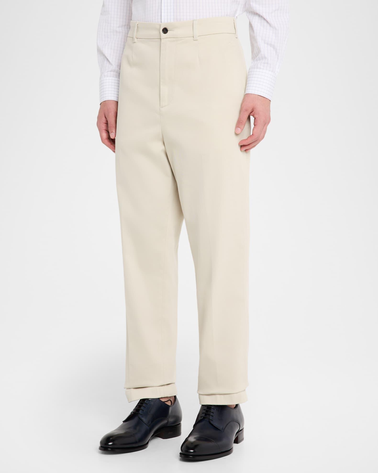 Men's Cotton Twill Straight-Leg Chino Pants Product Image