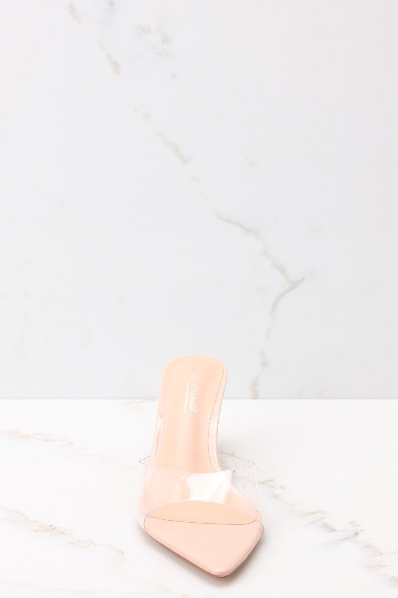 Path To Greatness Clear Kitten Heel Sandals Product Image