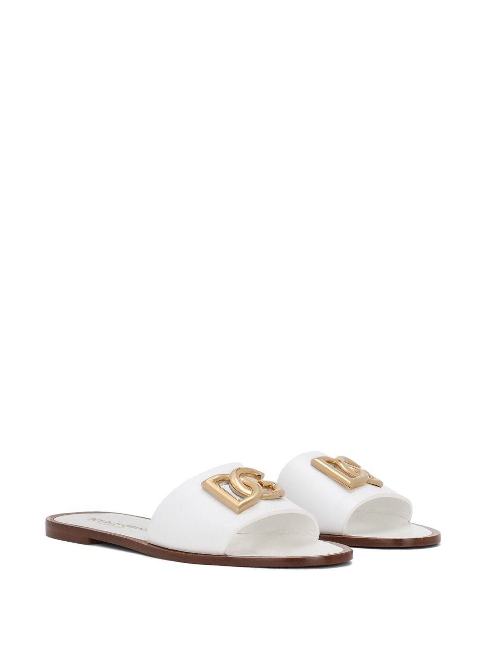 DG-logo leather sandals Product Image