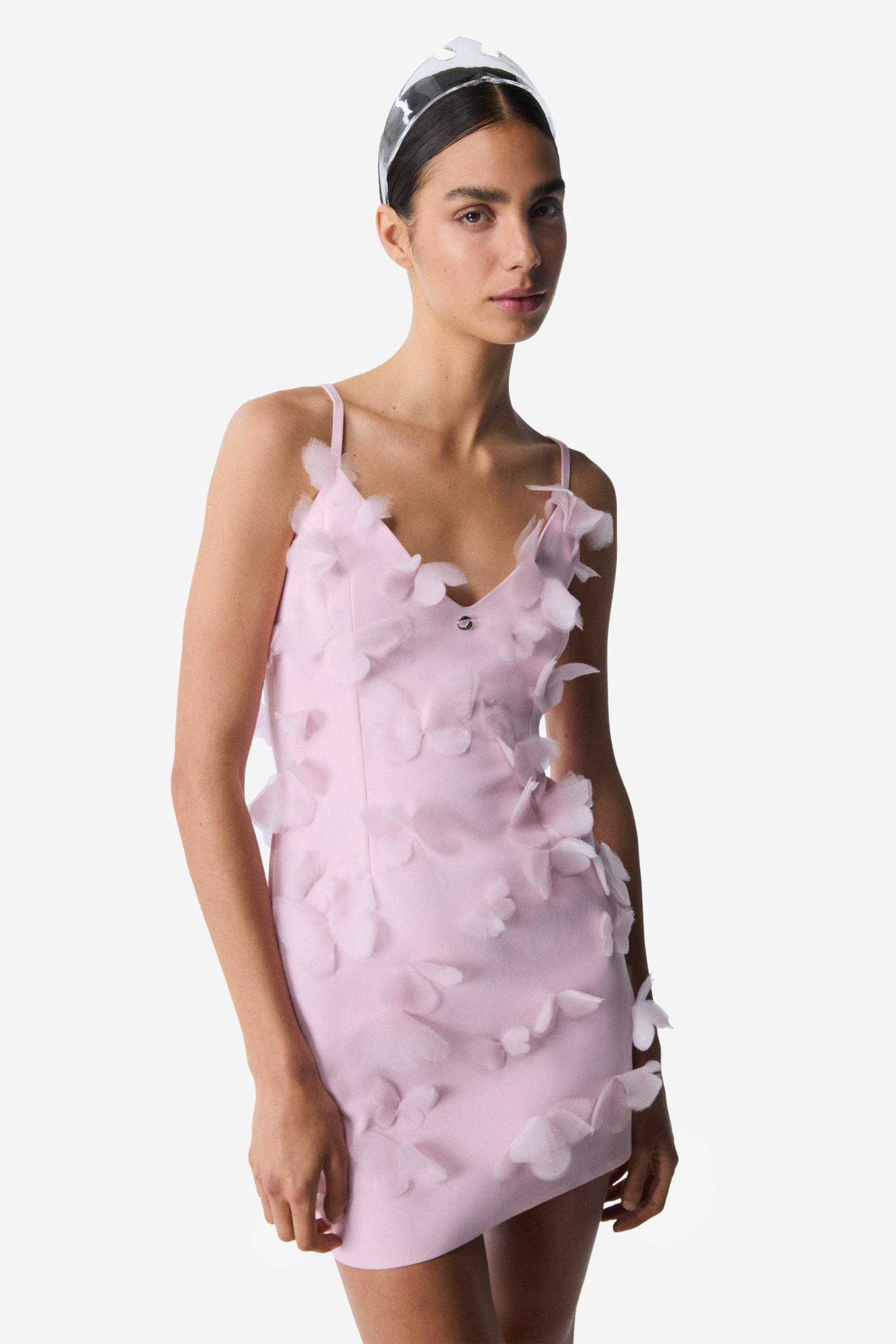 Scuba Butterfly Slip Dress Product Image