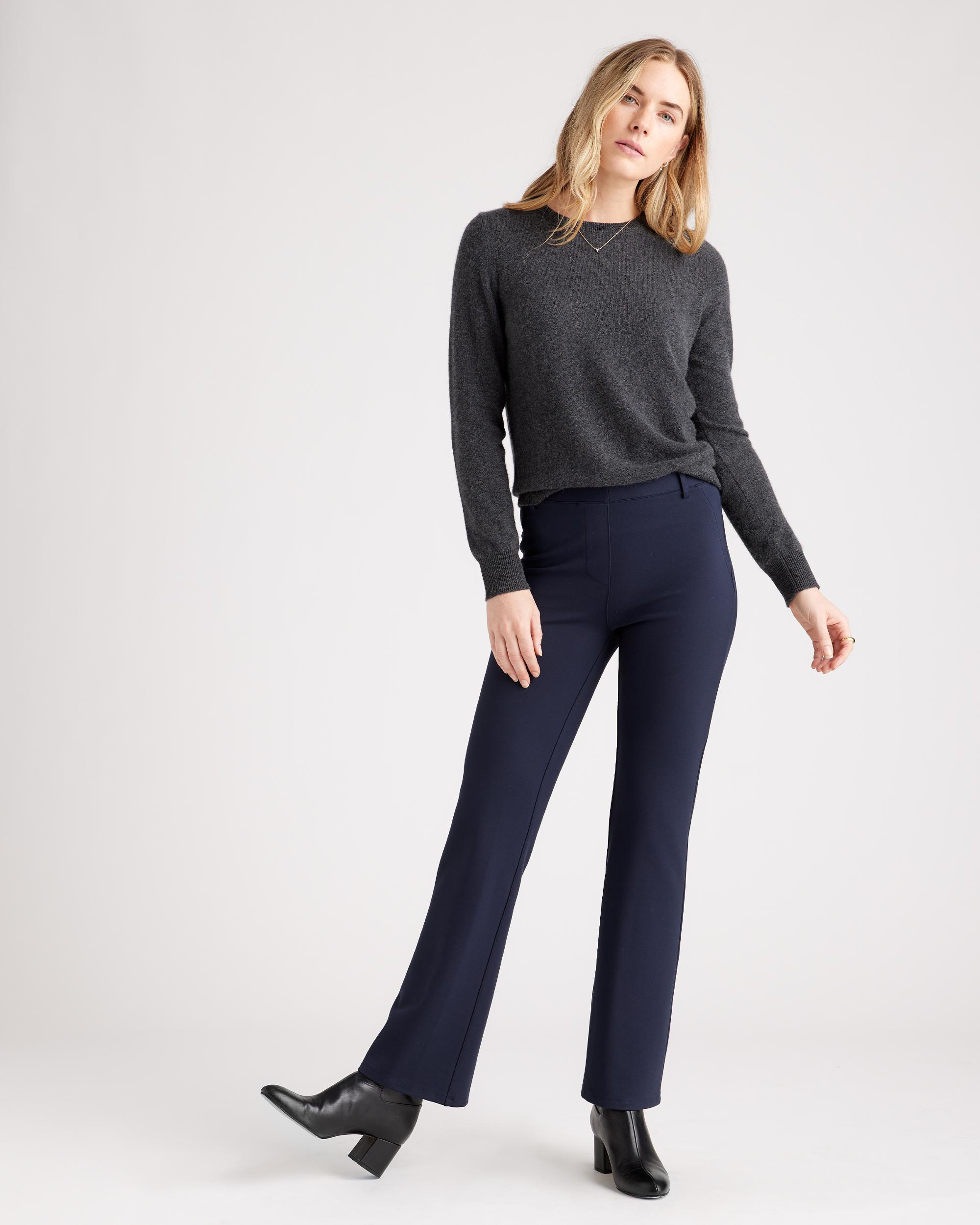 Quince | Women's Ponte Bootcut Pants Ultra-Stretch Versatile Pant, Rayon Product Image