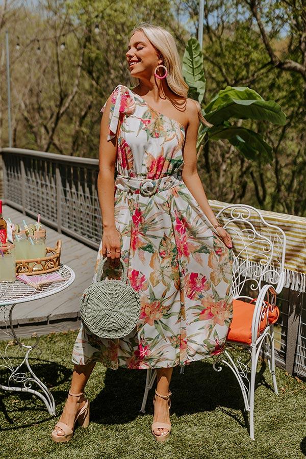 Glam Gardens One Shoulder Midi Product Image