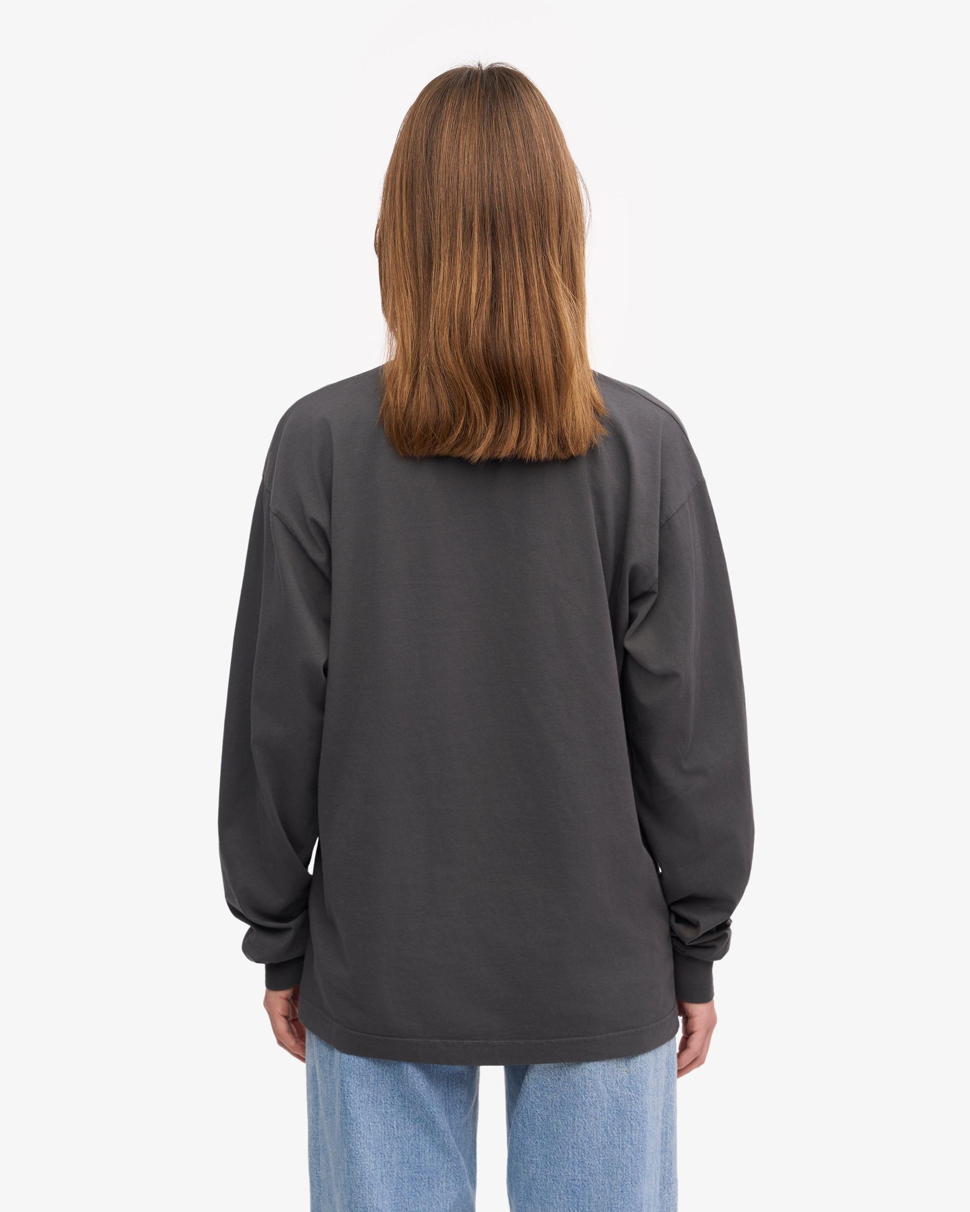 Oversized Organic LS T-Shirt - Lava Grey Product Image