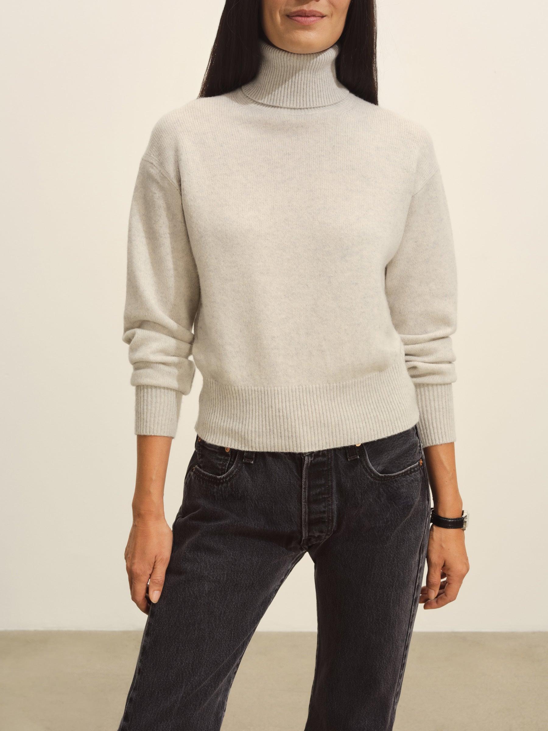 Steel Heather Idyllwild Cashmere Turtleneck Product Image