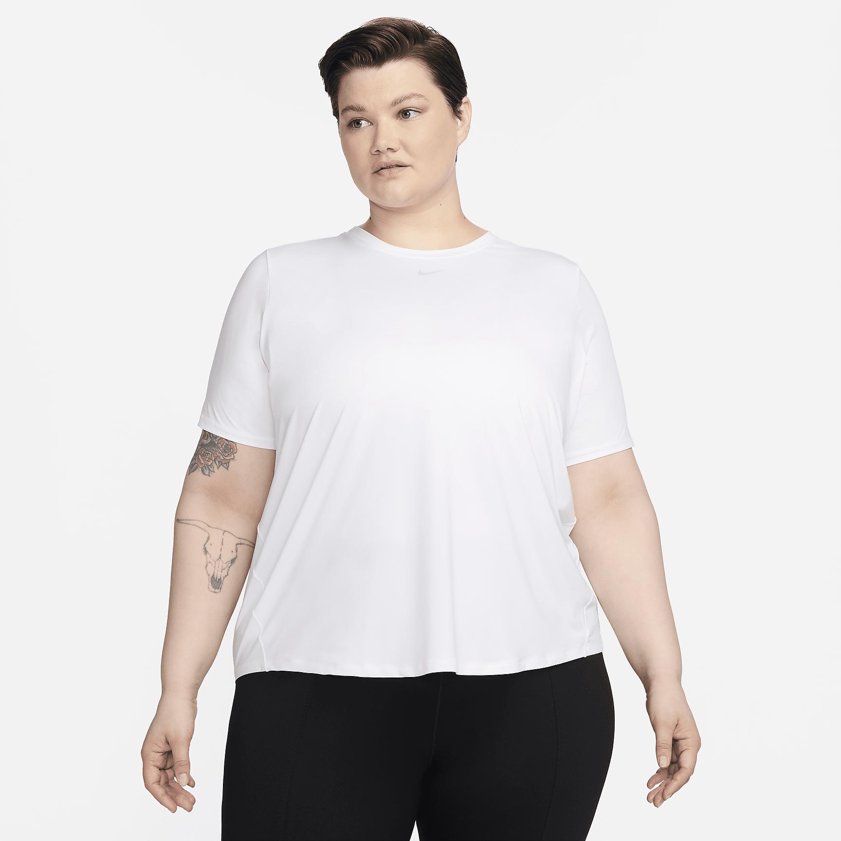 Nike Womens One Classic Dri-FIT Short-Sleeve Top (Plus Size) | FN2800-100 Product Image