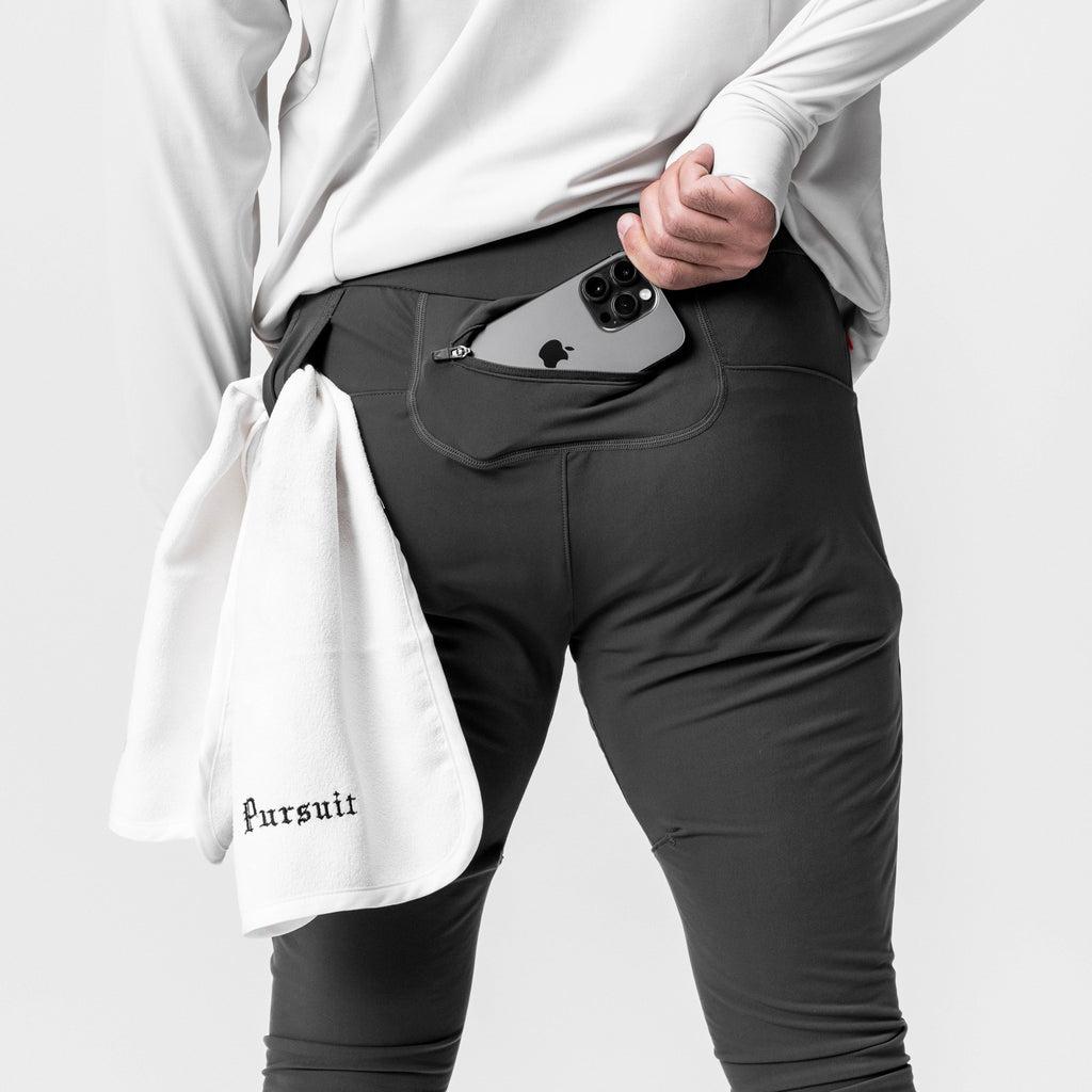 0914. Tech-Terry™ Paneled Cinch Cargo Jogger - Black/Wave-Dye Product Image