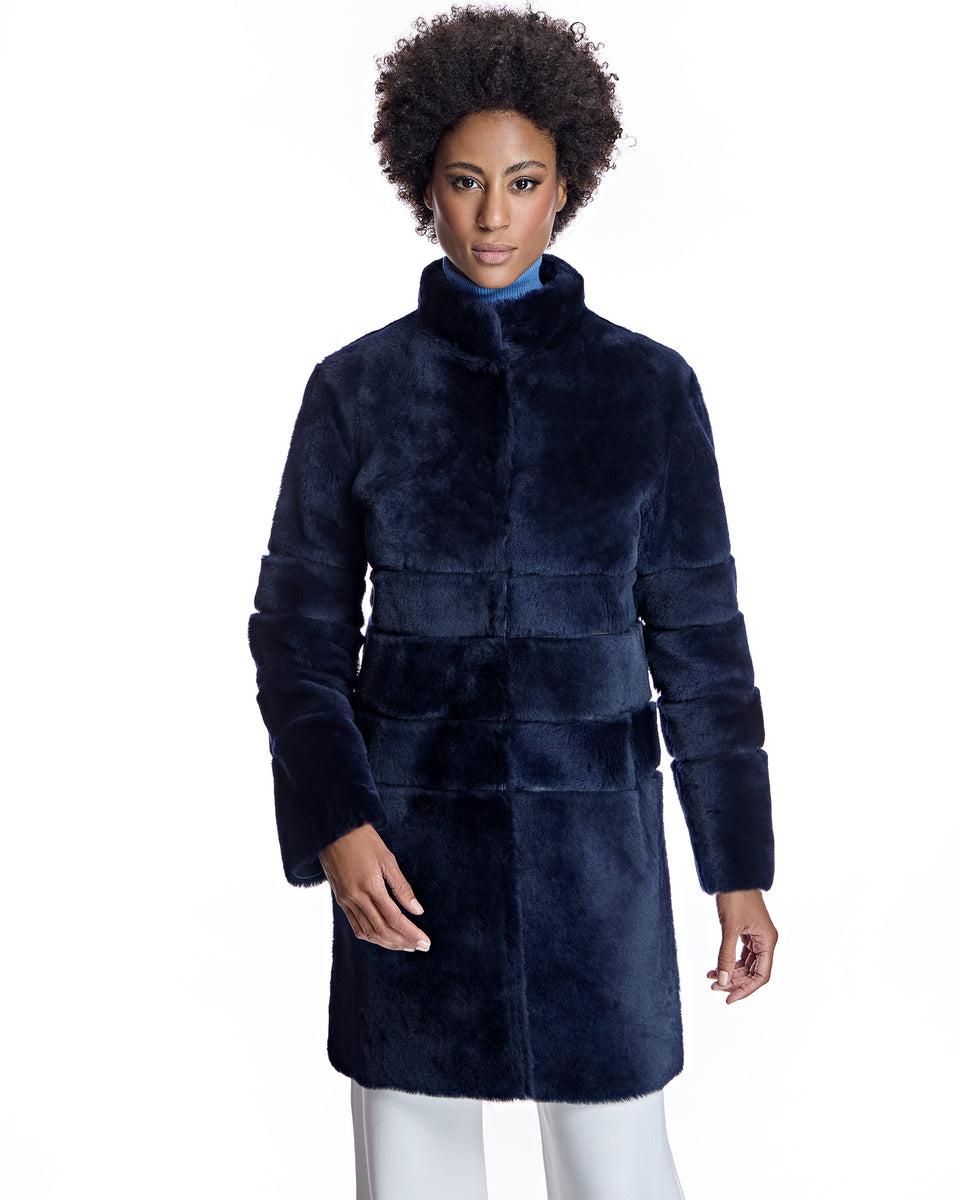 Maximilian Horizontal Shearling Jacket-Maximilian Product Image