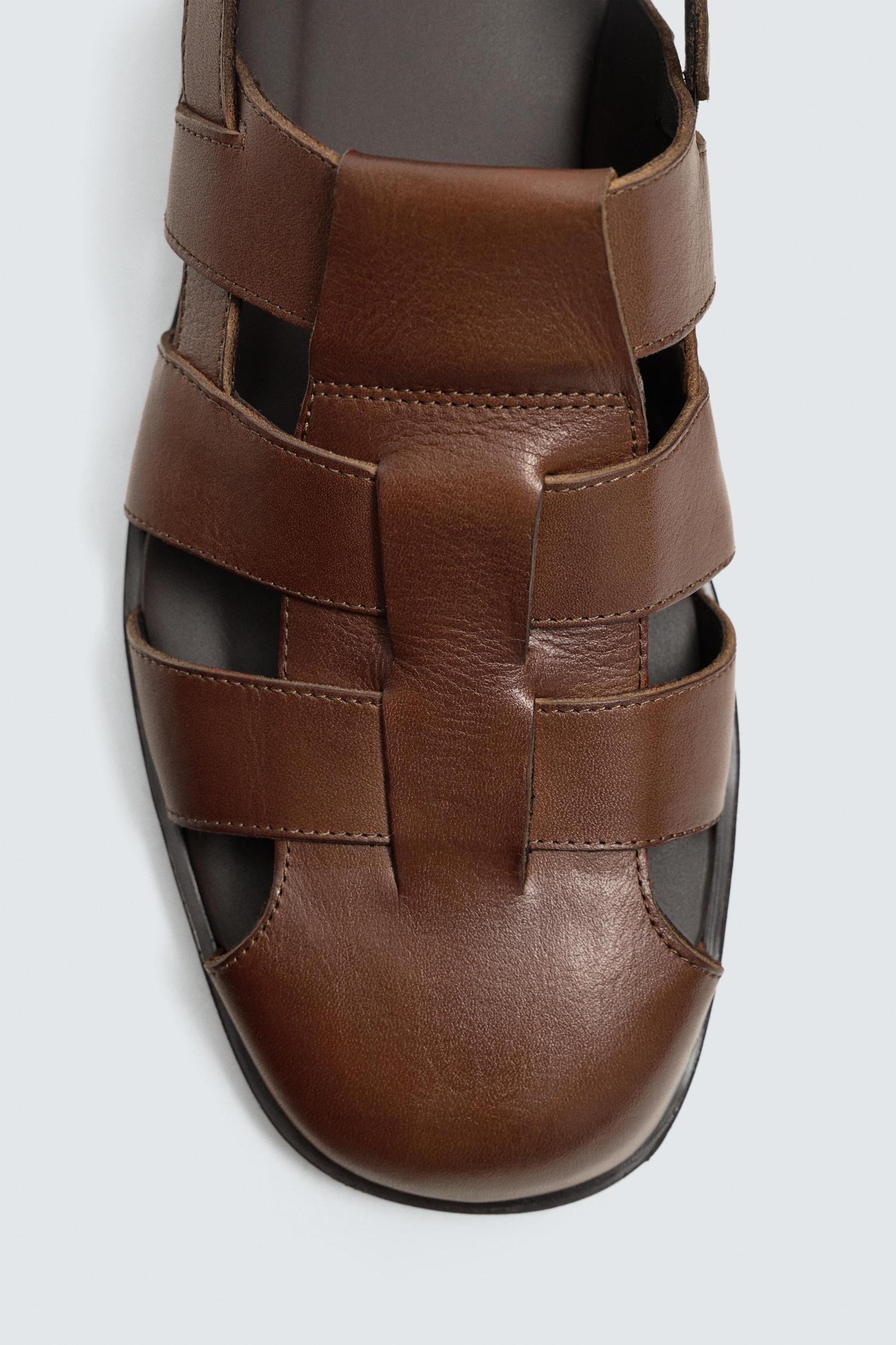 LIMITED EDITION LEATHER FISHERMAN SANDALS Product Image