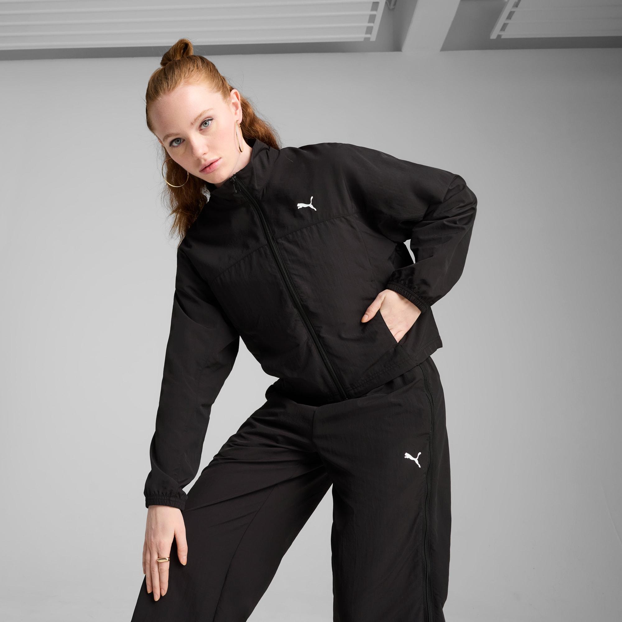 PUMA DARE TO Women's Oversized Full-Zip Woven Jacket Product Image