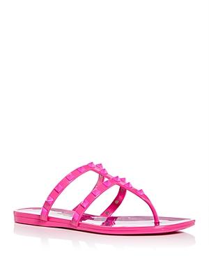 Valentino Garavani Womens Summer Rockstud Pvc Thong Sandals Product Image