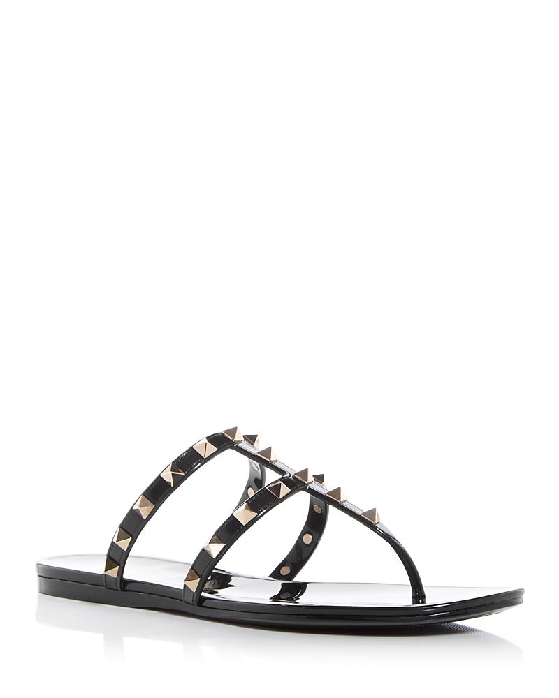 Valentino Garavani Womens Slip On Thong Embellished Sandals Product Image