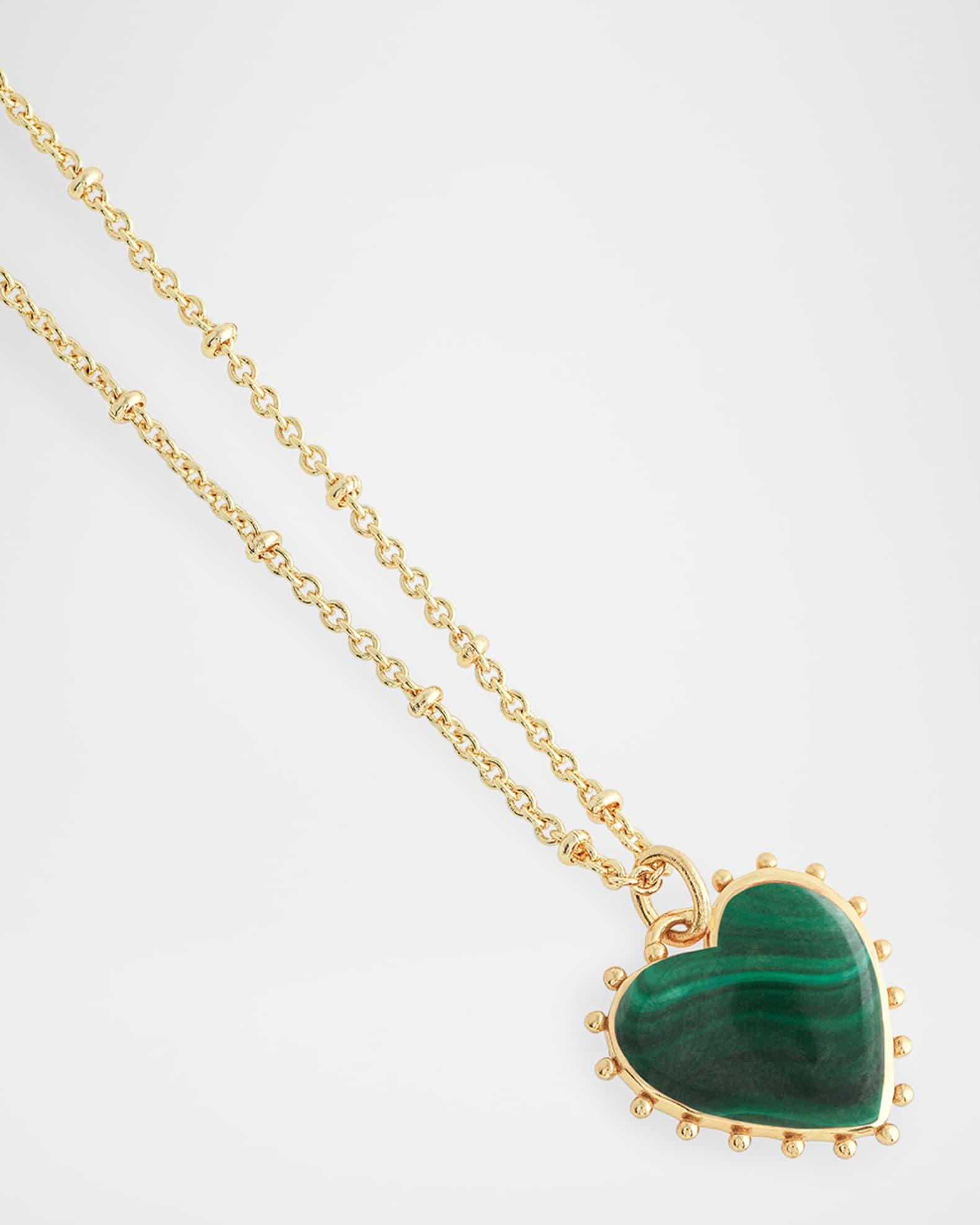 Heart Stone Pendant Necklace Product Image