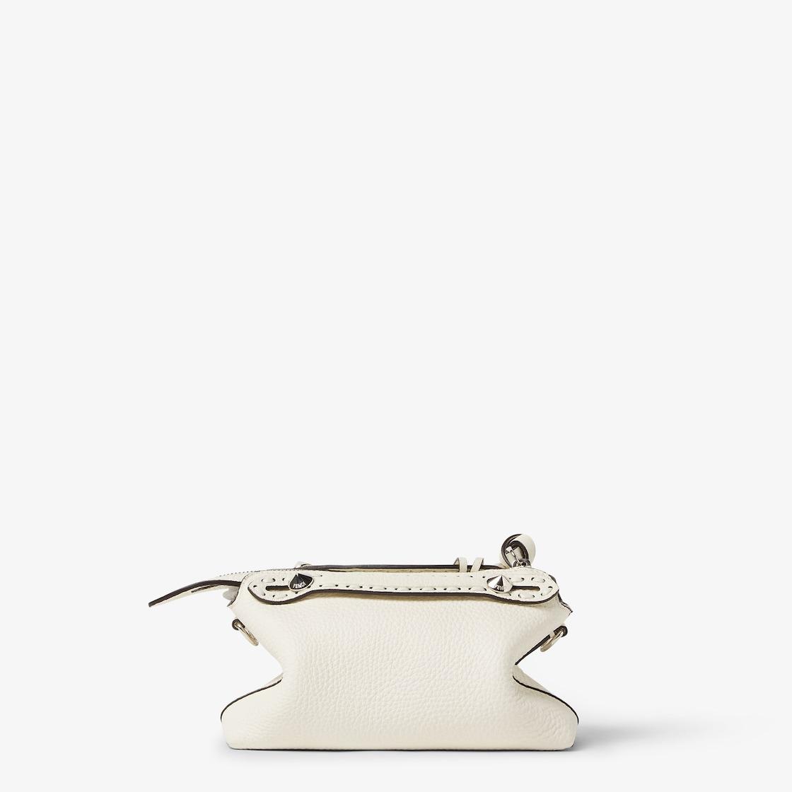 By The Way Selleria MiniWhite Selleria bag with 156 hand-sewn topstitches Product Image