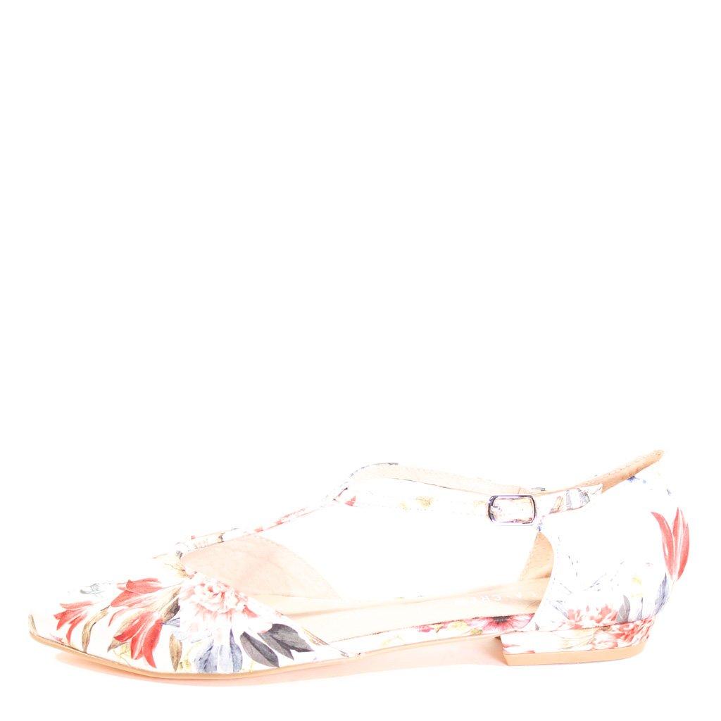 Garden Gingham T-Strap Flats Product Image