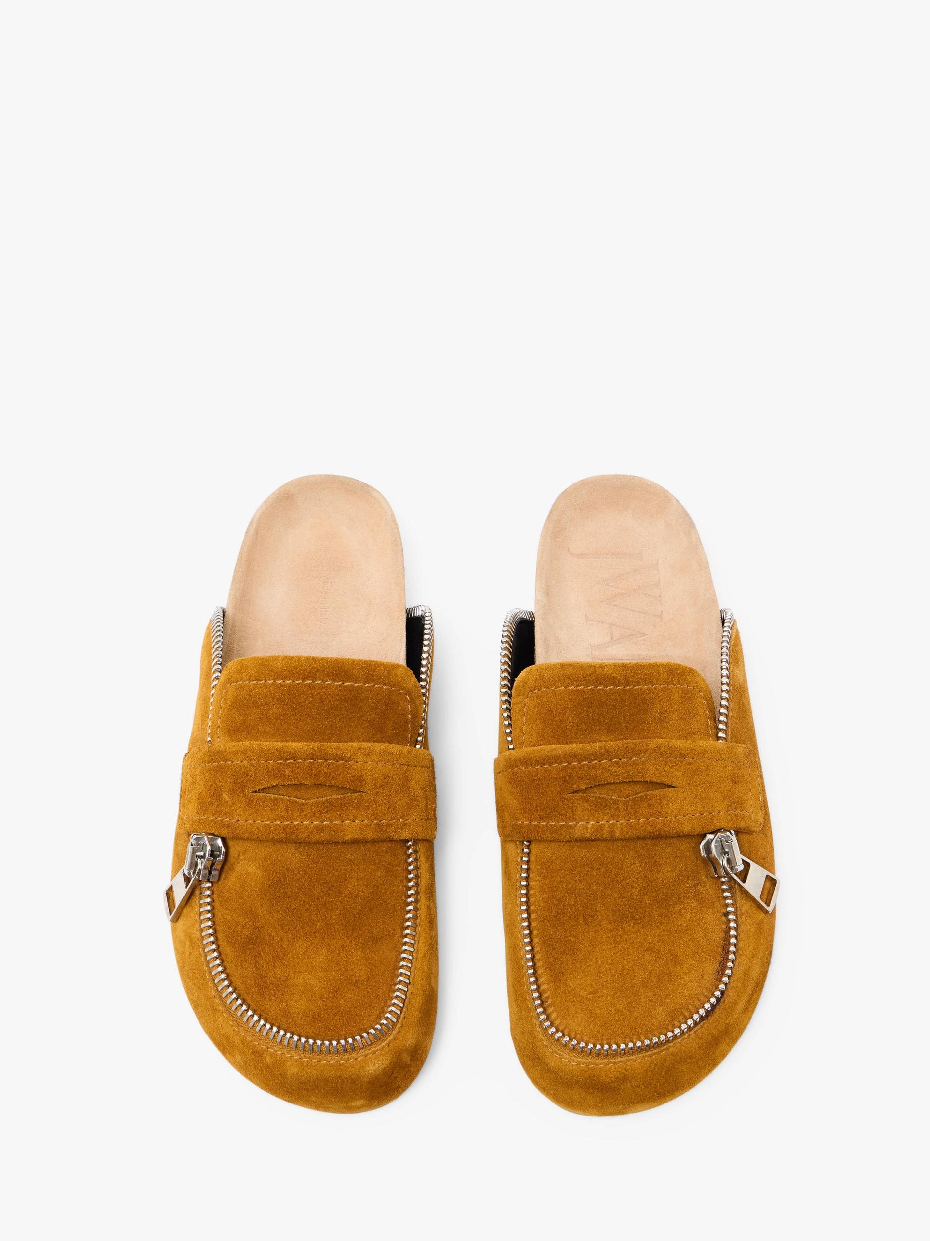 LEATHER BIKER LOAFER MULES Product Image