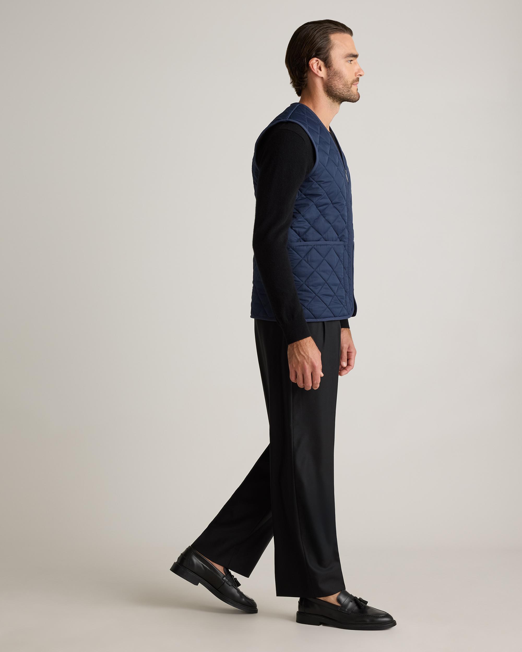 Quince | Men's Featherless Quilted Fleece-Lined Liner Vest Nylon Product Image