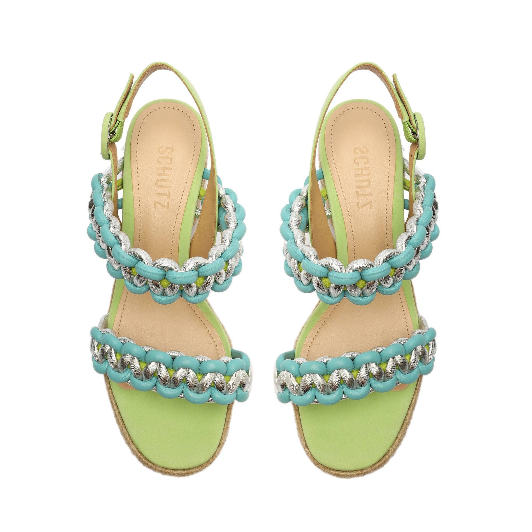 Juliet Plataform Suede & Leather Sandal Product Image