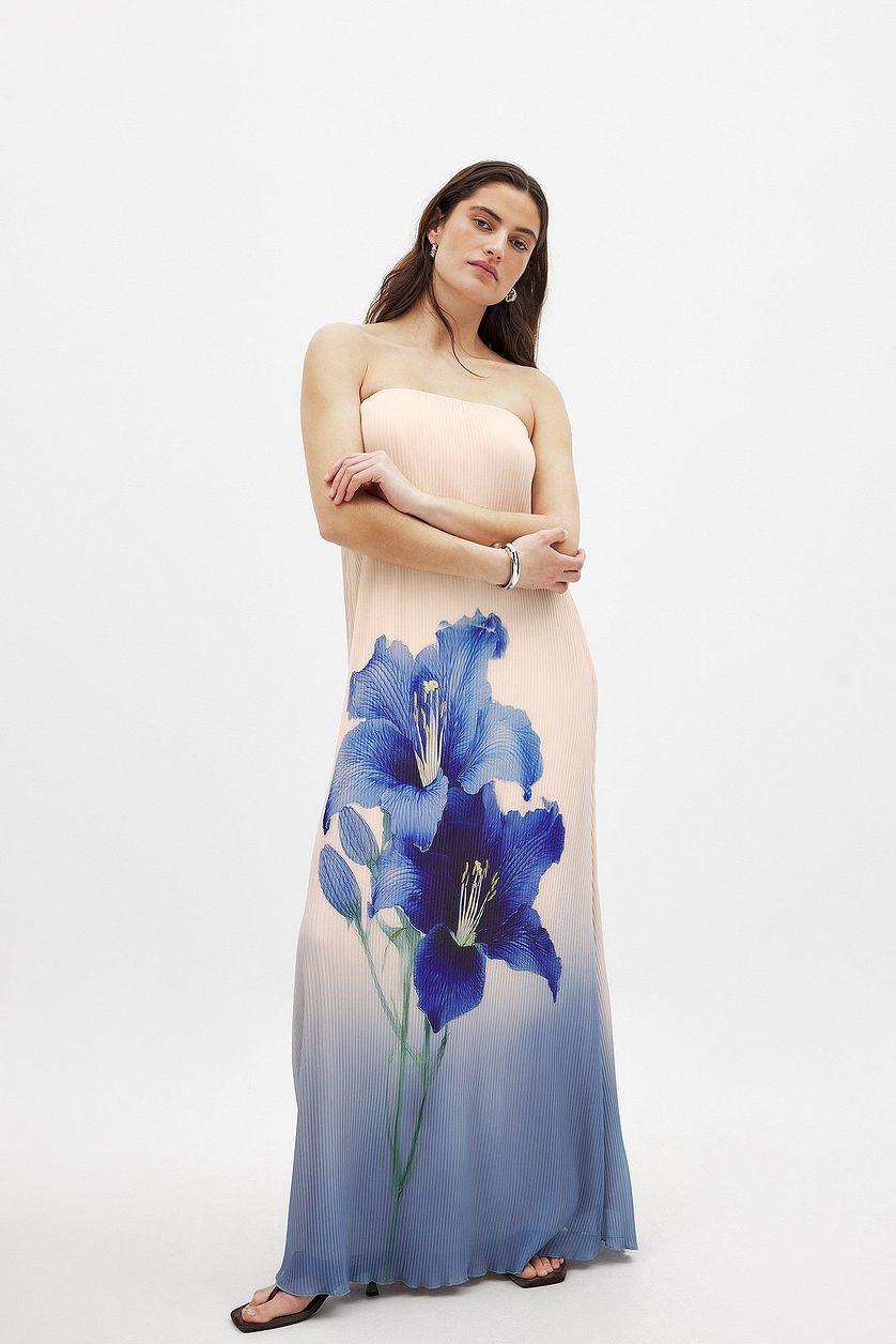 Plisse Maxi Tube Dress Product Image