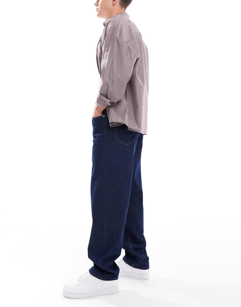 ONLY & SONS baggy fit jeans in indigo Product Image