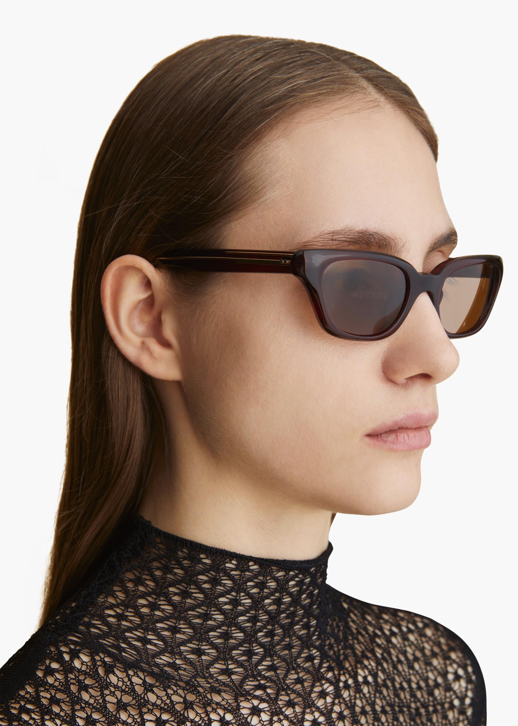 KHAITE x Oliver Peoples 1983C in Bordeaux Bark Product Image