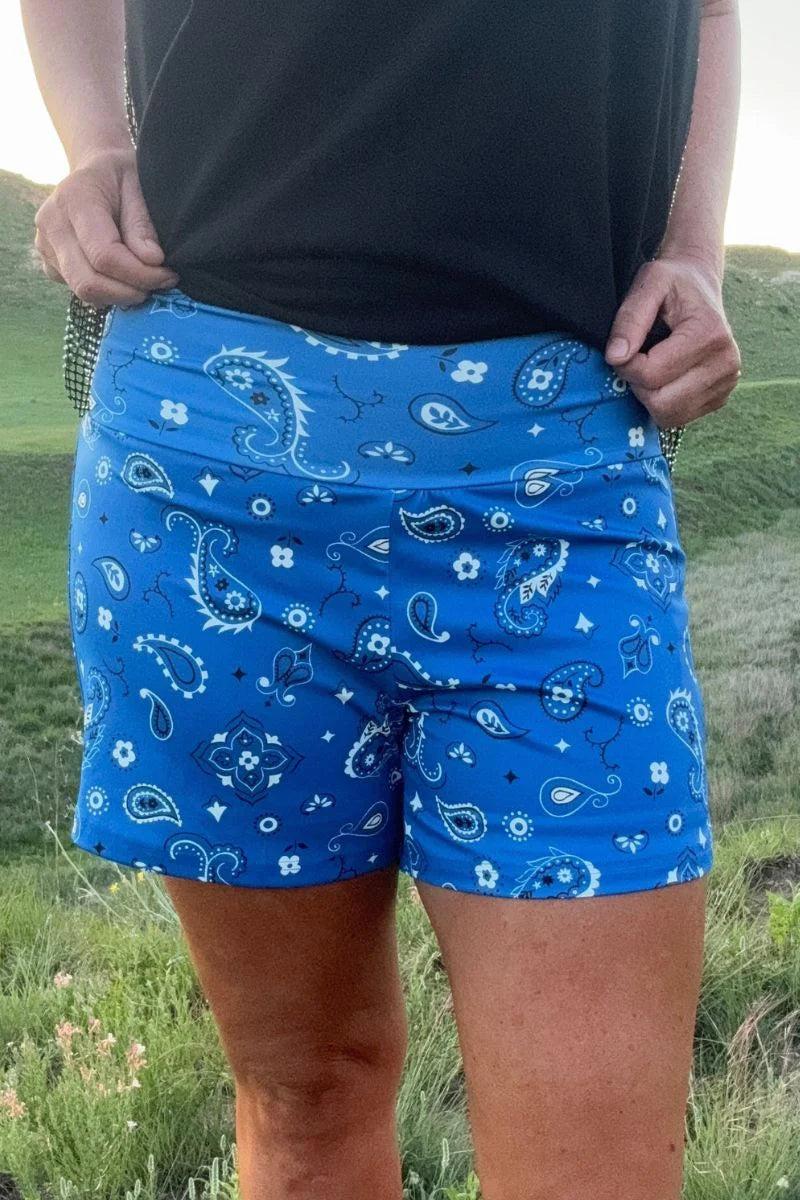 Sterling Kreek Bandana Babe Blue Shorts Product Image
