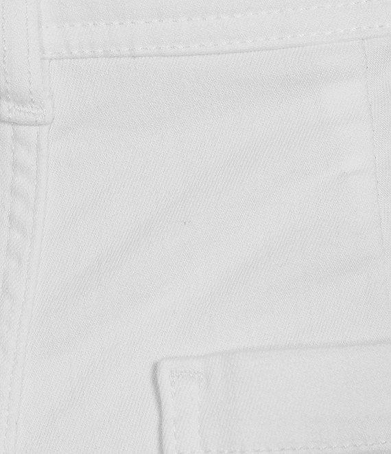 Antonio Melani Alexandra Twill High Rise Wide Leg Raw Hem Cropped Chino Pants Product Image