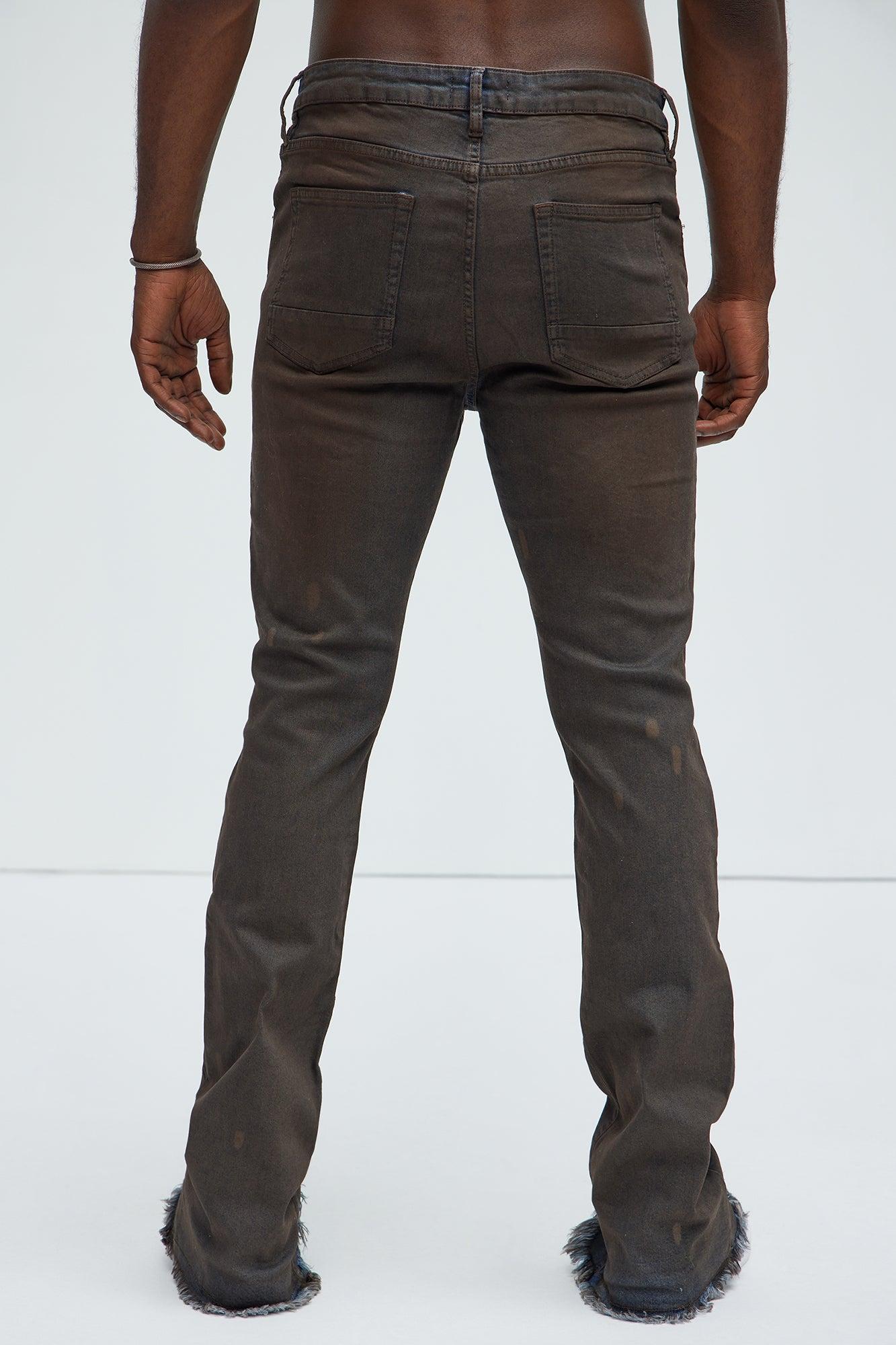 Roll With It Stacked Skinny Flare Jeans - Vintage Wash Product Image