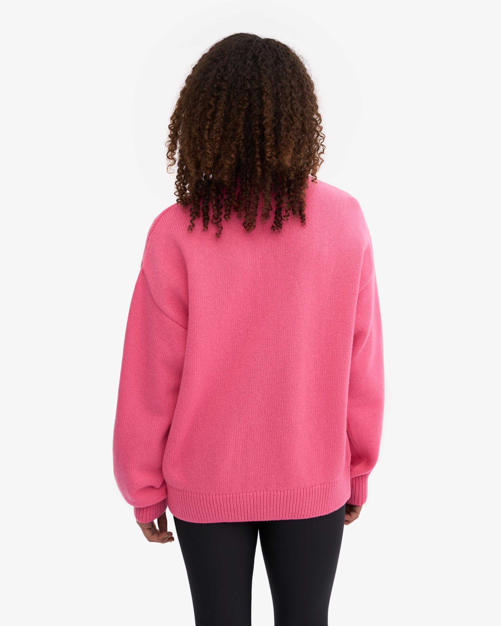 Oversized Merino Wool Crew - Emerald Green Product Image