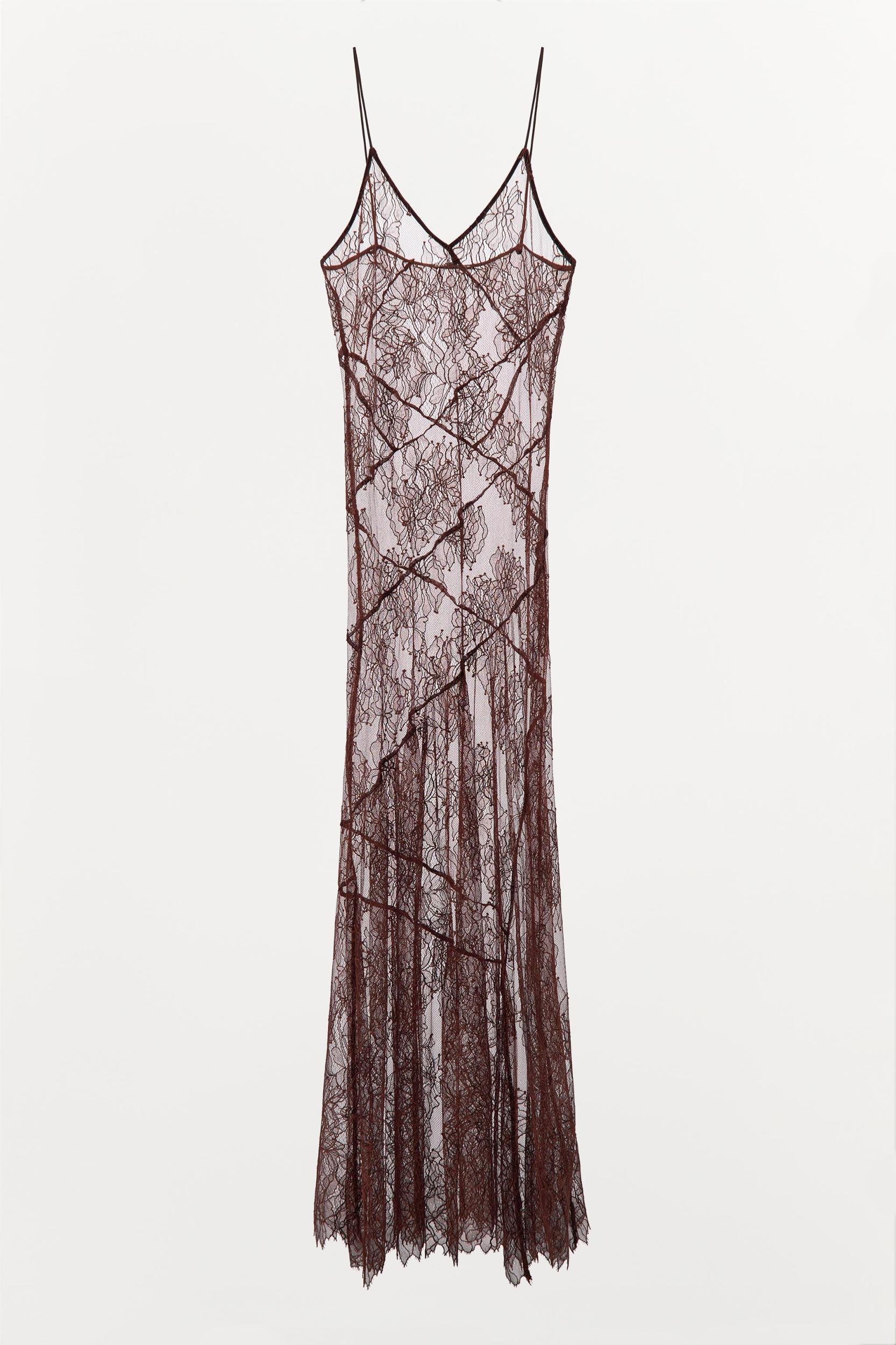 ASYMMETRICAL LACE DRESS Product Image