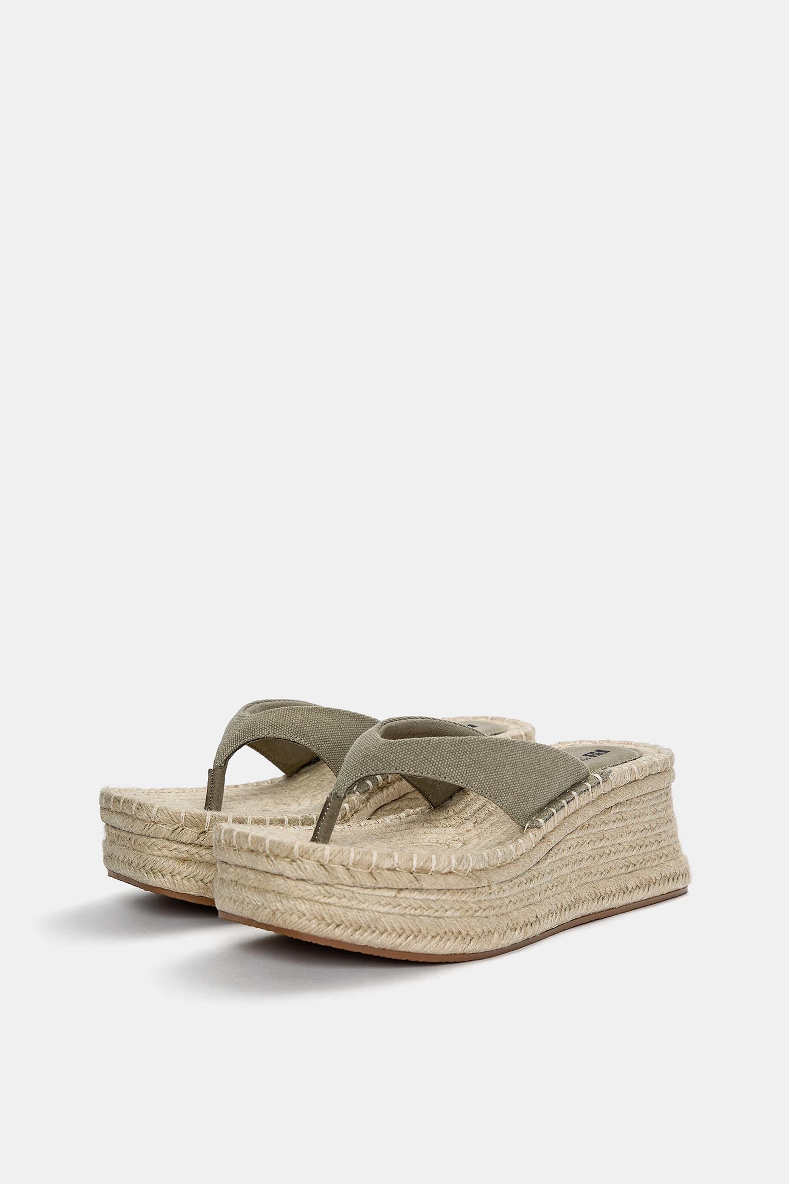 Jute wedge sandals Product Image