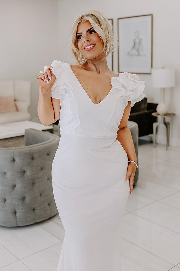 The Lindsey Ruffle Maxi Dress Curves Product Image