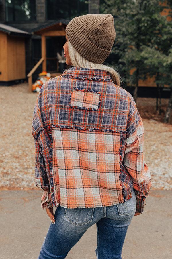 Autumn Vibes Plaid Button Up Product Image
