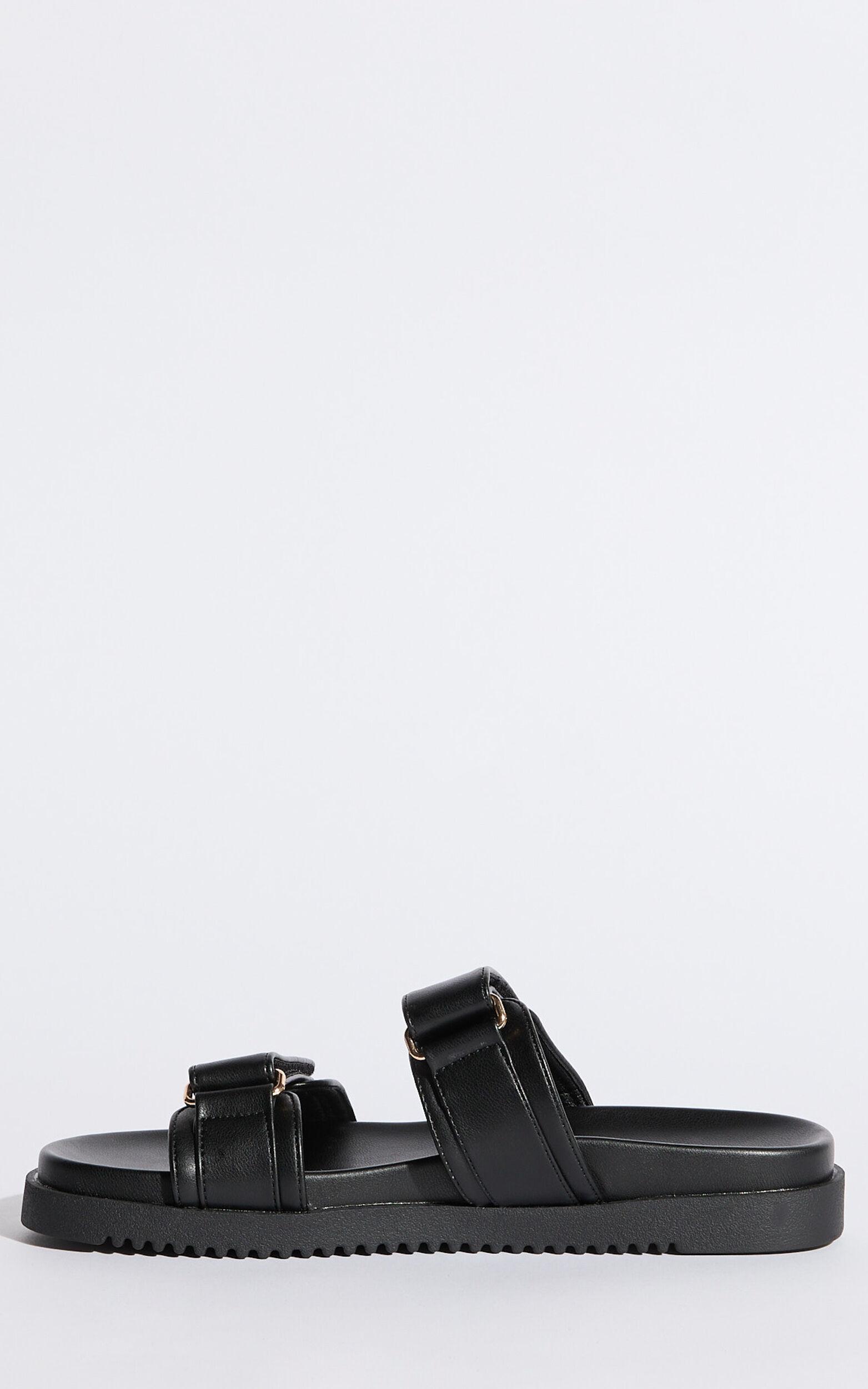 Billini - Amylee Slides with Hardware Detail in Black Product Image