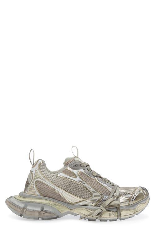 BALENCIAGA Mens Cream Comb 3xl Logo-embossed Mesh Low-top Trainers Product Image