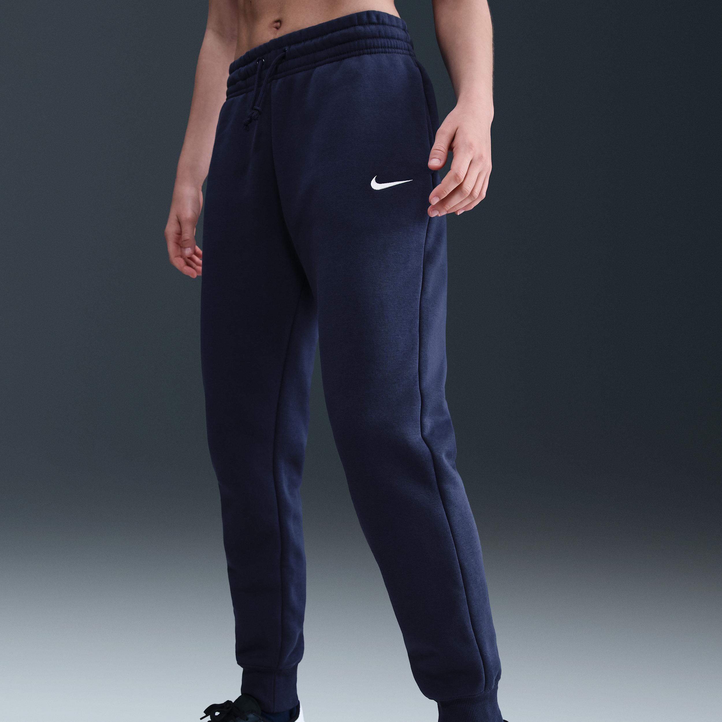 Womens Nike Sportswear Phoenix Fleece Mid-Rise Sweatpants | FZ7626-410 Product Image