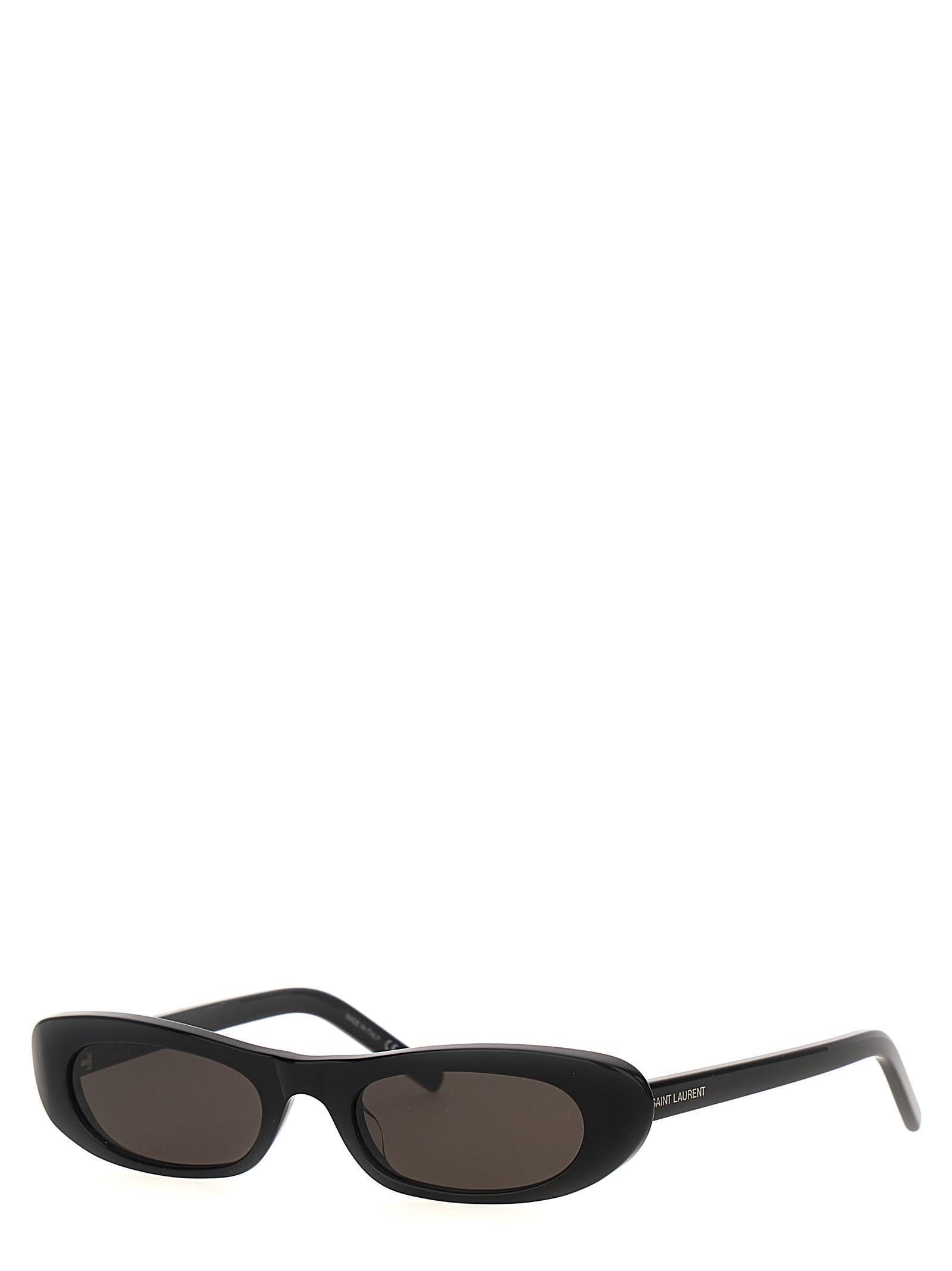 SAINT LAURENT Sl 557 Shade Oval Sunglasses In Black Product Image